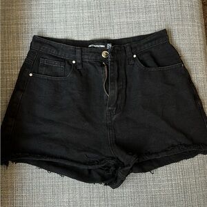 PLT High Waisted Denim Shorts